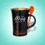 Download Free Black Mug Mockup PSD