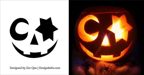Cute, Funny, Cool & Easy Halloween Pumpkin Carving Patterns / Stencils ...