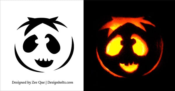 Cute, Funny, Cool & Easy Halloween Pumpkin Carving Patterns / Stencils ...