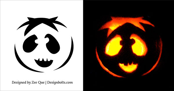 Cute, Funny, Cool & Easy Halloween Pumpkin Carving Patterns / Stencils ...