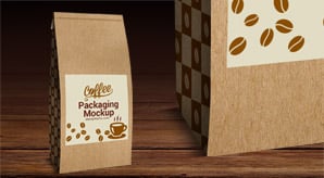 Download Free High Quality Coffee Packaging Mock Up Psd PSD Mockup Templates
