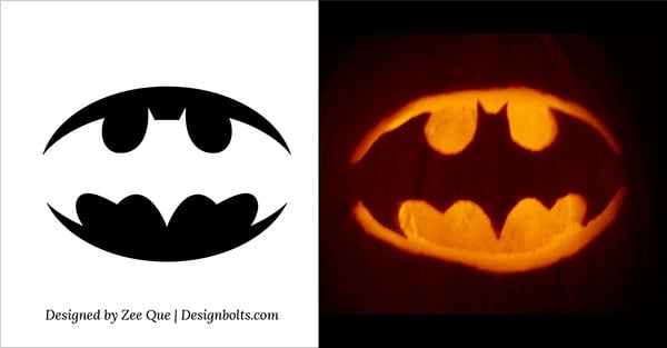 Bat Pumpkin Stencil