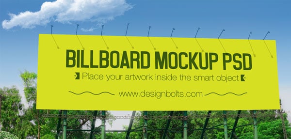 Download Free Hi Res Roadside Hoarding Outdoor Mock-up PSD FIles