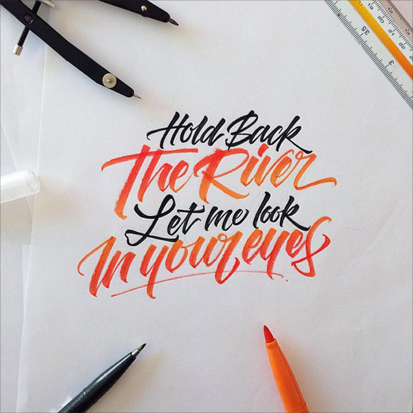 75+ Inspiring Brushpen & Crayola Lettering Examples by David Milan