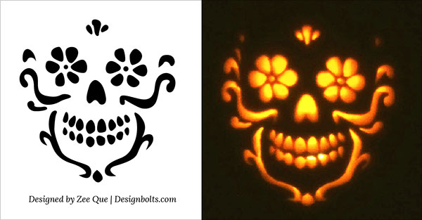 Skull Pumpkin Stencils Free Printable FREE PRINTABLE TEMPLATES