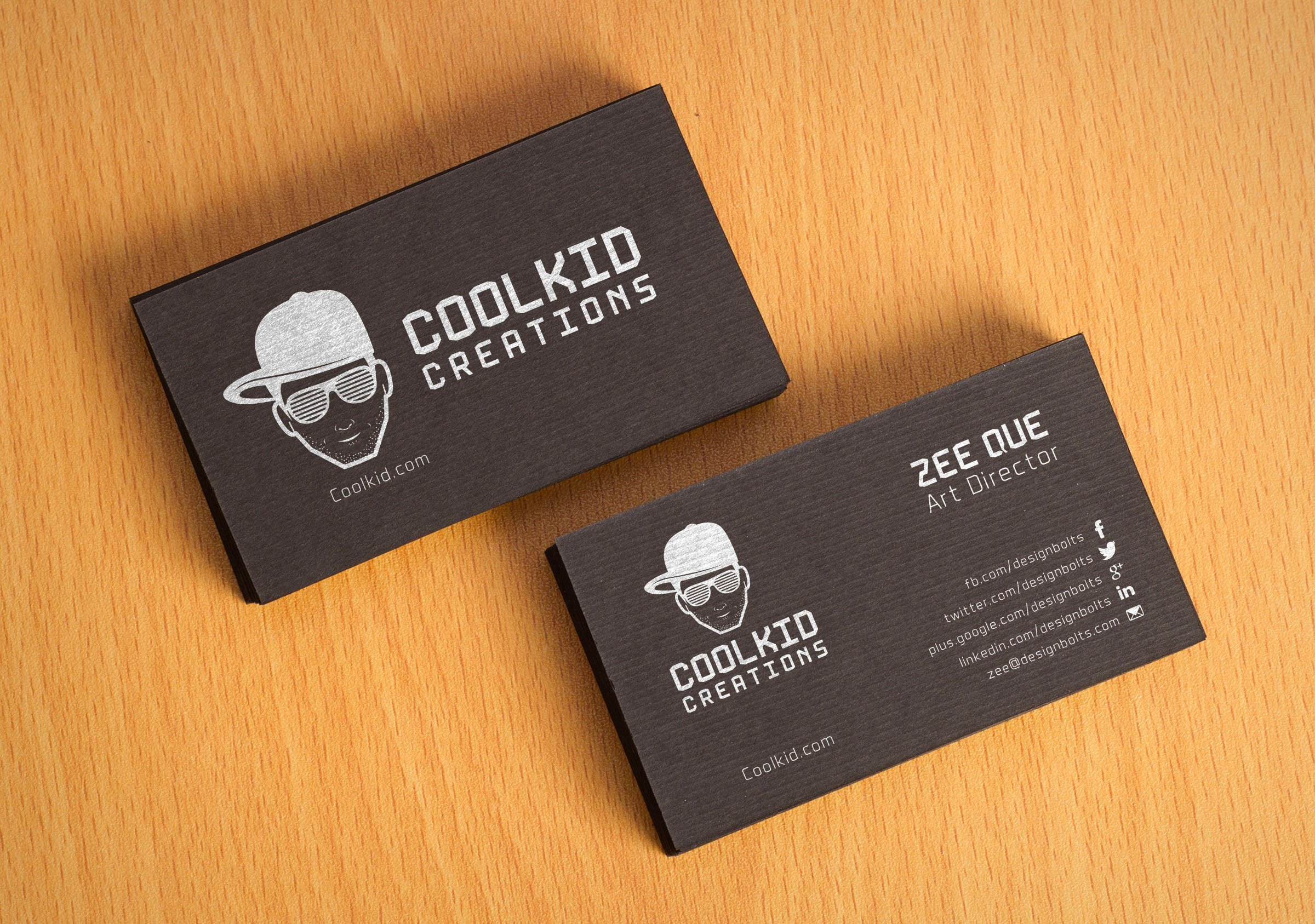 Free Black Textured Business Card Design Template & Mockup PSD