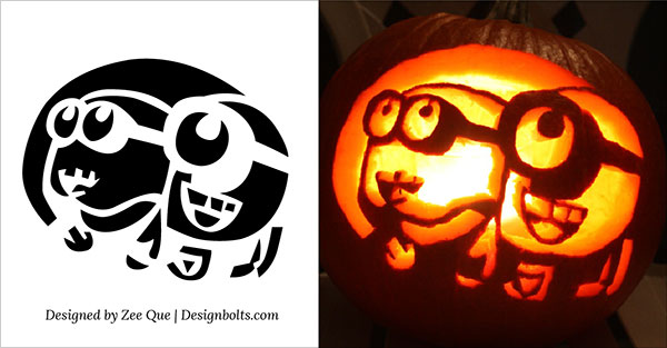 Minion Pumpkin Carving Template : Minion Pumpkin Stencil Minion ...