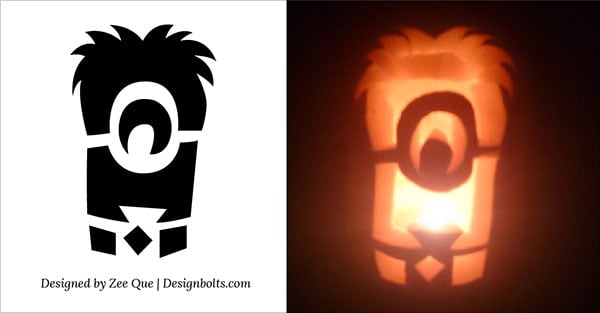 10 Best Free Minion Pumpkin Carving Stencils / Patterns & Ideas for ...