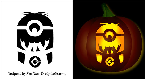 Minion Pumpkin Printables Printable Templates