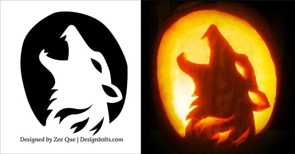 10 Free Halloween Scary & Cool Pumpkin Carving Stencils / Patterns ...