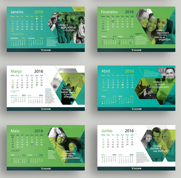 25 Best New Year 2016 Wall Desk Calendar Designs For Inspiration