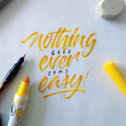 50+ Inspiring Brushpen & Crayola Hand Lettering Examples by David Milan ...