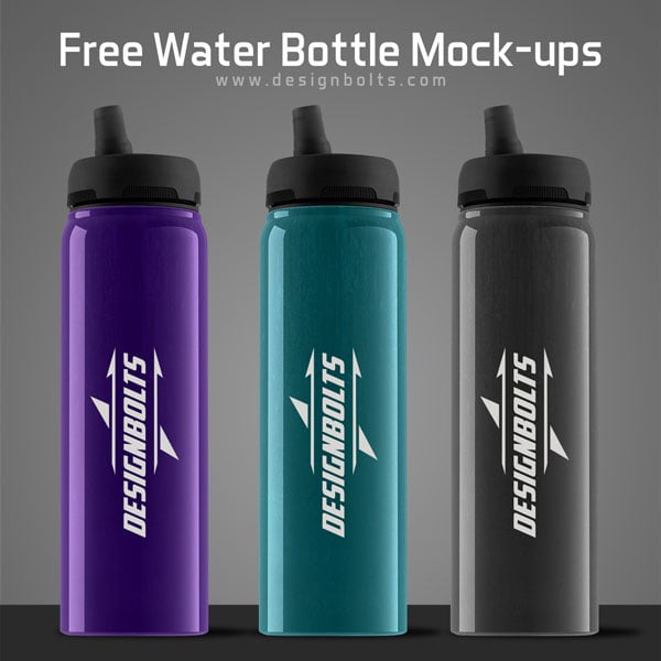 Download Free Eco Friendly Water Bottle Mock-up PSD Files