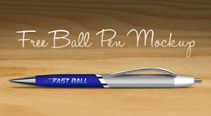 Download Free Ball Pen Mock-up PSD