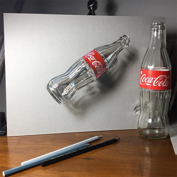 3D Colour Pencil Sketches