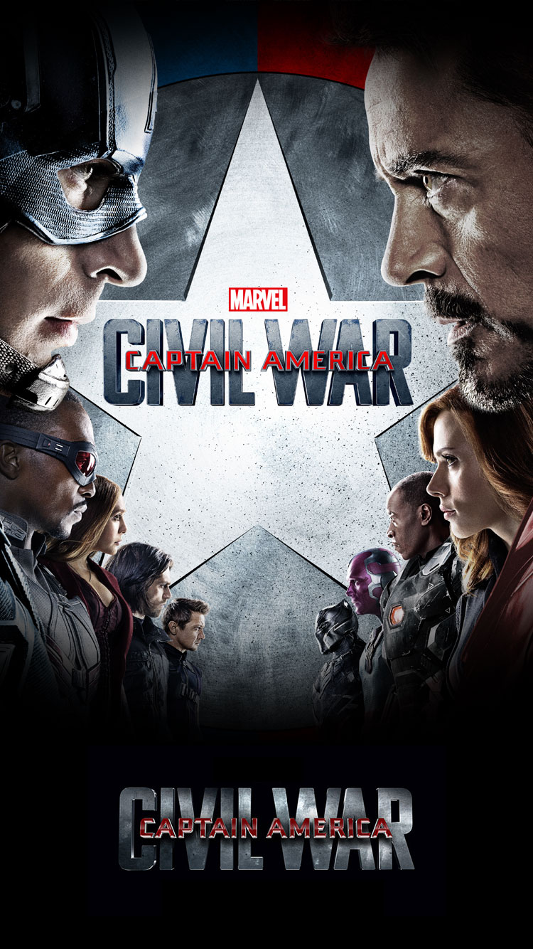 Marvel's Captain America: Civil War (2016) iPhone & Desktop Wallpapers HD