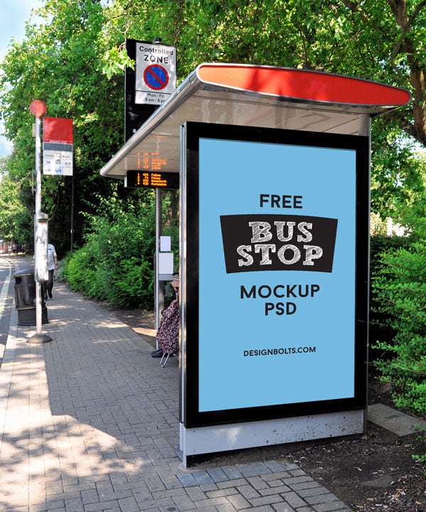 Free-Outdoor-Advertisment-Free-Bus-Shelter-Mockup-PSD-File