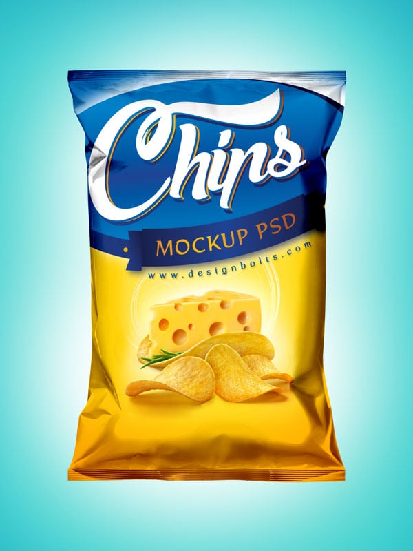Free High Quality Snack Pack Packaging Mock-up PSD