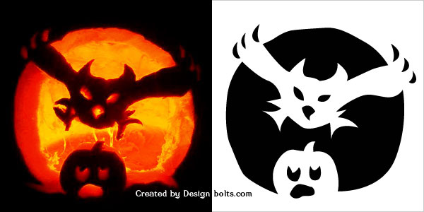 10 Free Halloween Scary Pumpkin Carving Stencils, Patterns, Templates ...