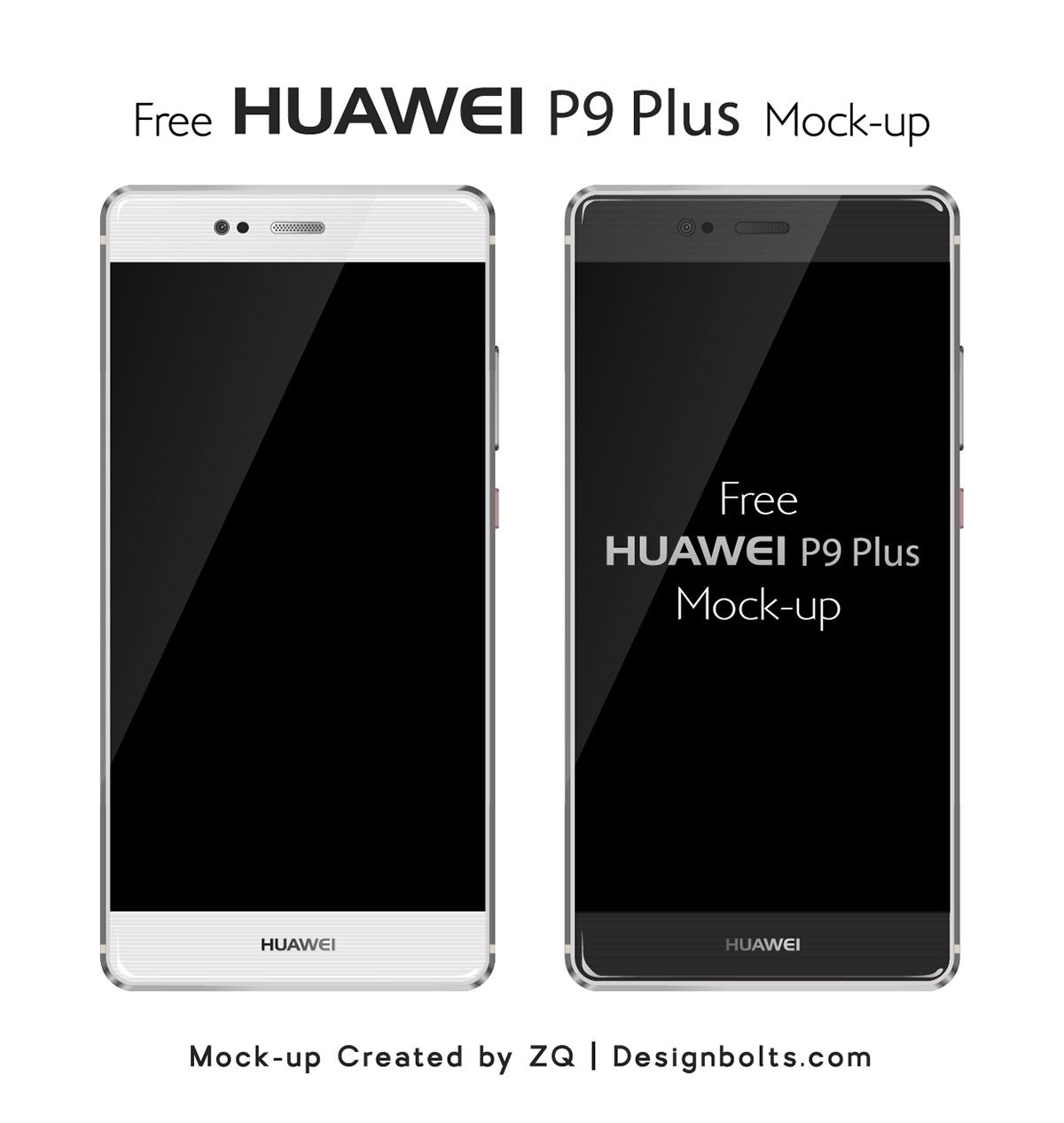 Download Free Vector Huawei P9 Plus Mockup In Ai Eps Format