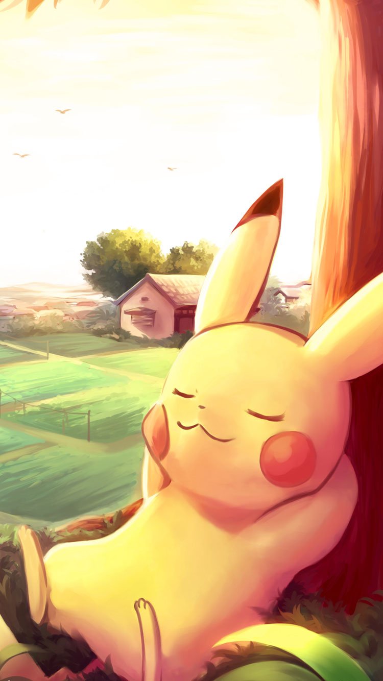 Pikachu Pokemon Anime #iPhone #6 #plus #wallpaper