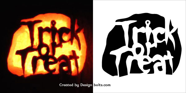 Trick Or Treat Pumpkin Stencils