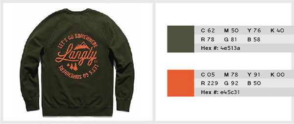 Deep Green with Orange color combination