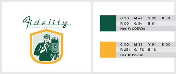 Dark Leaf Green and Yellow Color Combination