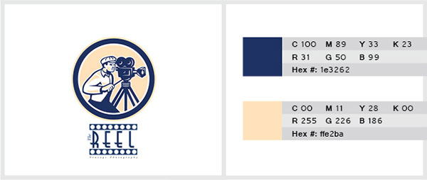 Deep Blue & Light yellow color Combination