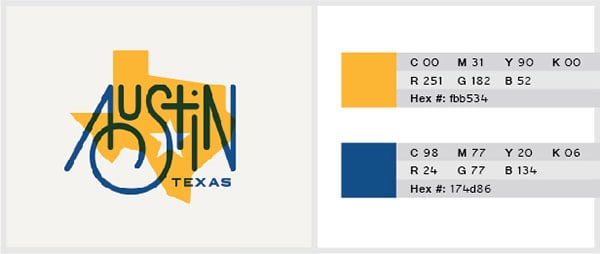 Deep Yellow and Navy blue Color Combination