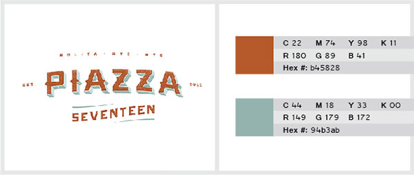Red Brown and Mint Green Color Combination