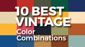 10 Best Vintage 2 Color Combinations For Logo Design With Free Swatches