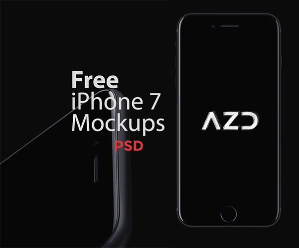 10 Top Class iPhone 7 & iPhone 7 Plus Mockup PSD & Vector Ai Files You