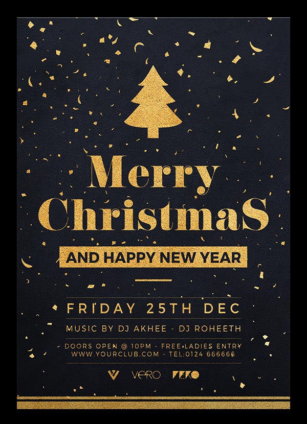 10+ Best Free Christmas Party Flyer / Poster Design Template in Ai ...