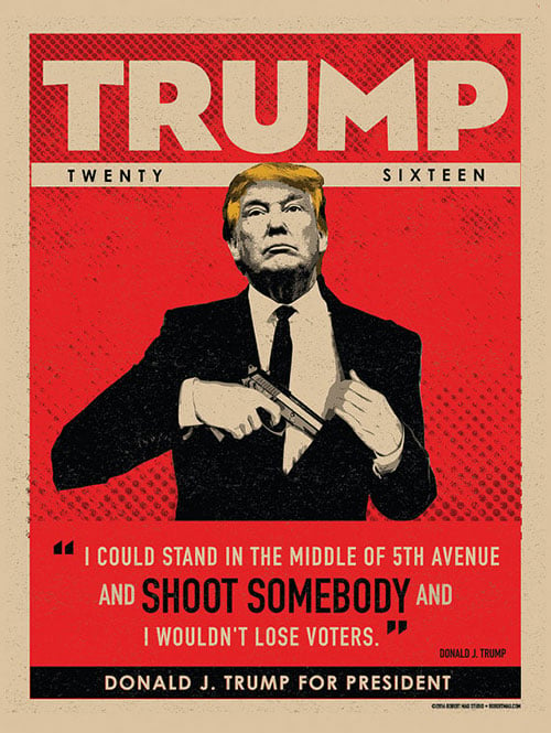 30+ Funny Posters & Printables on Donald Trump from Designers