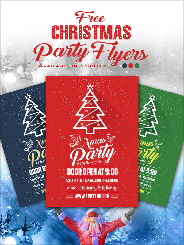 10 Best Free Christmas Party Flyer Poster Design Template In Ai Psd Format 16