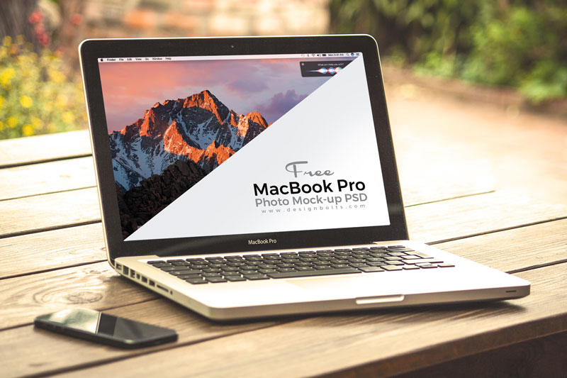 Download Free MacBook Pro Photo Mock-up PSD File
