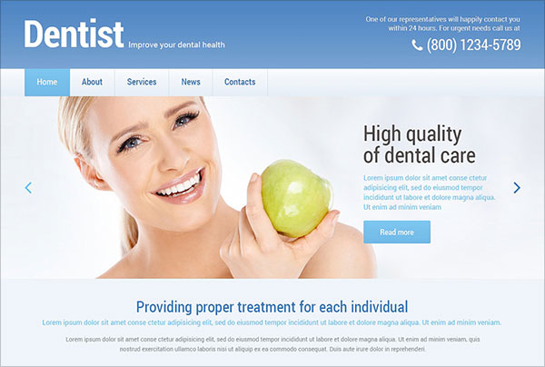 Dentistry Responsive WordPress Theme