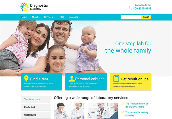 Medical Services WordPress Theme 