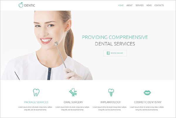 Dentist WordPress Template 