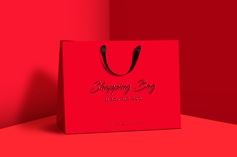 Download Free Premium Shopping Bag Mock Up Psd File