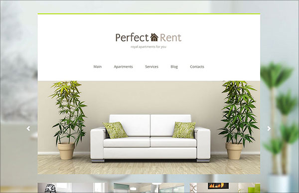 Apartment Rent WordPress Theme 
