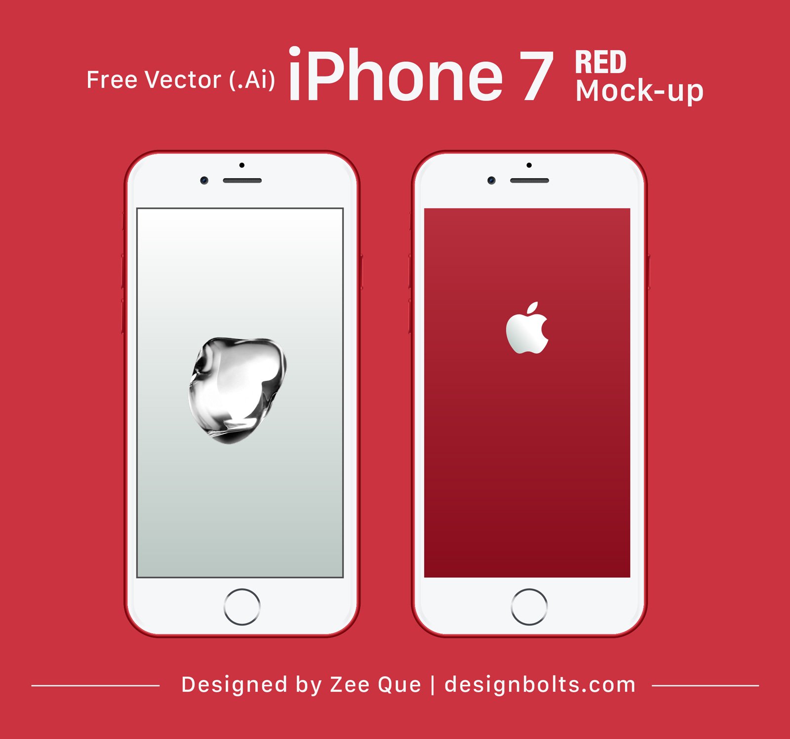 Free-Vector-Apple-iPhone-7-RED-mockup-ai
