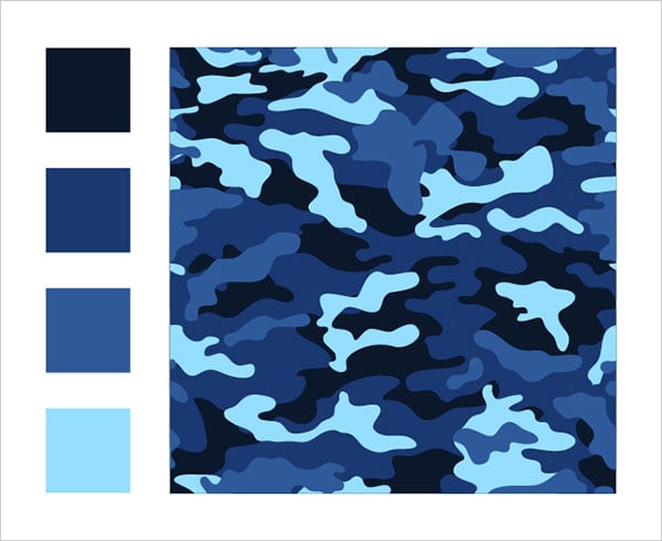 blue camo color