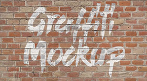 Download Free Logo Graffiti Brick Wall Mock Up Psd