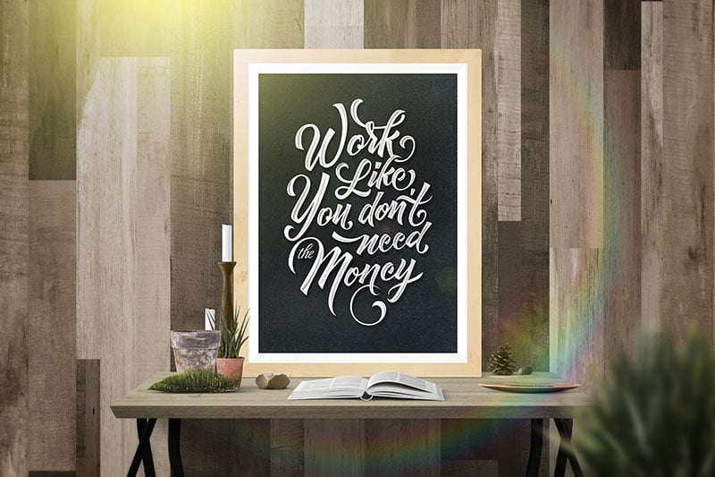 Free Poster Frame Mockup Psd Download Youtube