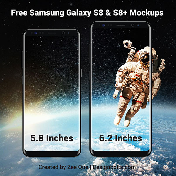 Download Free Samsung Galaxy S8 & S8+ Mockup Vector Files in Ai Format