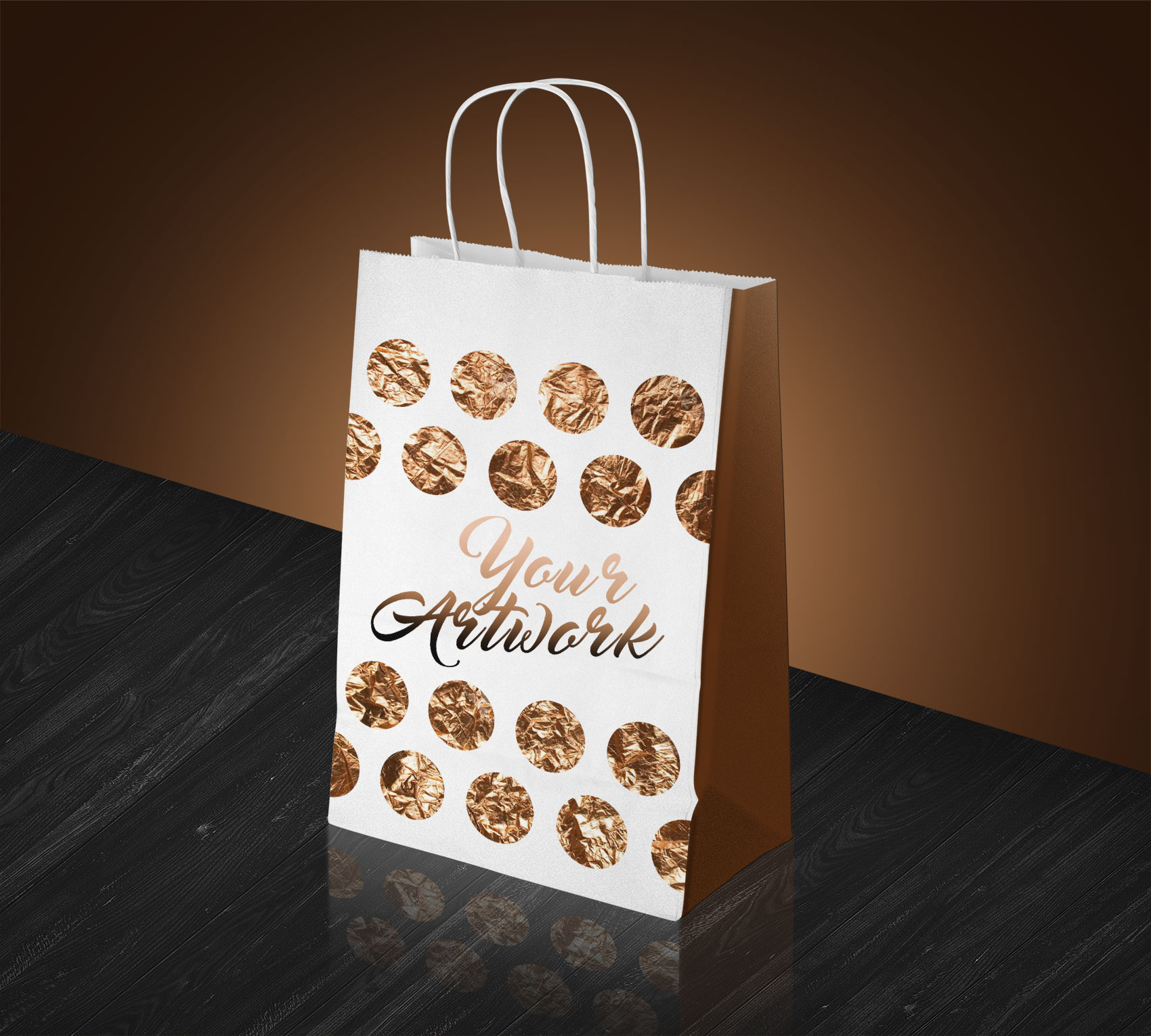 Download Free White Paper Shopping Bag Mockup Psd