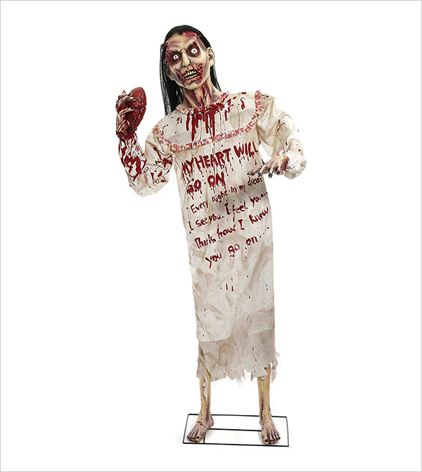 Forum-Novelties-Heartless-Zombie-Standing-Prop-for-Party-Decoration,-6-Feet,-Multicolor