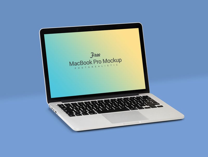 Download Free Fully Customizable Apple Macbook Pro Mockup PSD